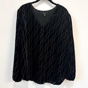 Ann Taylor Velvet Blouse